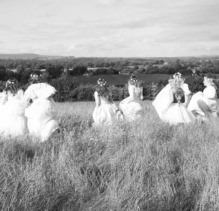 Hen Party black and white shot